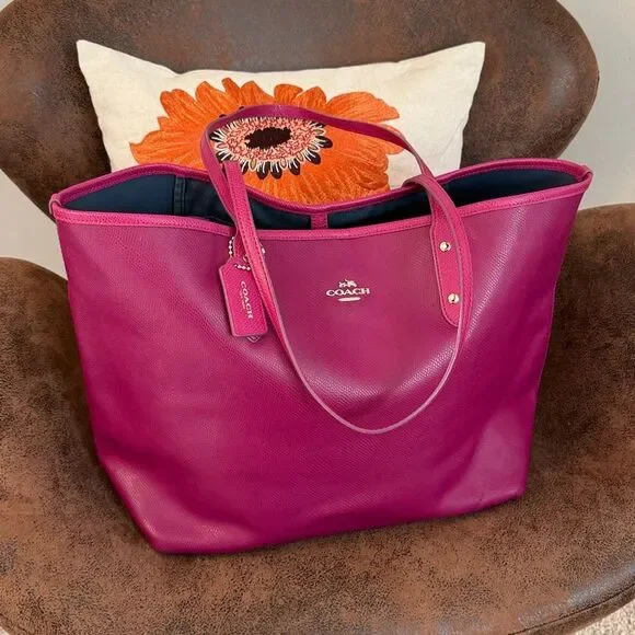 COACH CITY TOTE 2015 LEATHER W/HANGTAG STYLE F35355 - Picture 4 of 14